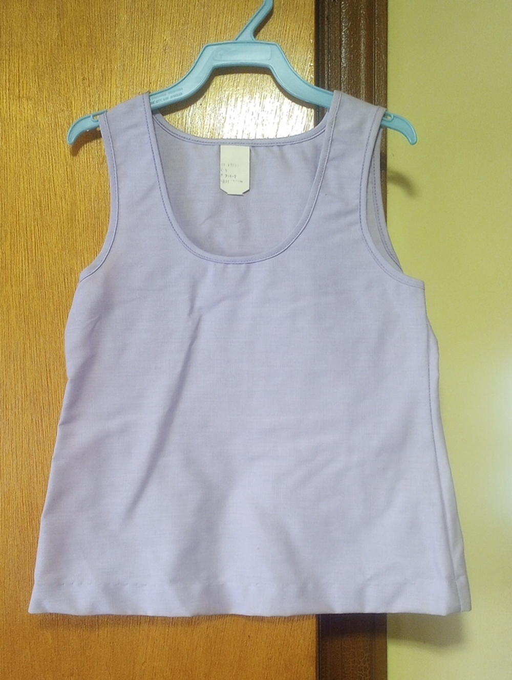 NWOT Vintage Pastel Lavender Purple Cotton Sleeveless Summer Dress, Size 4